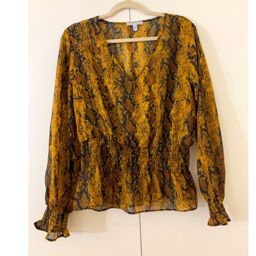 Moa Moa Snake Skin Blouse